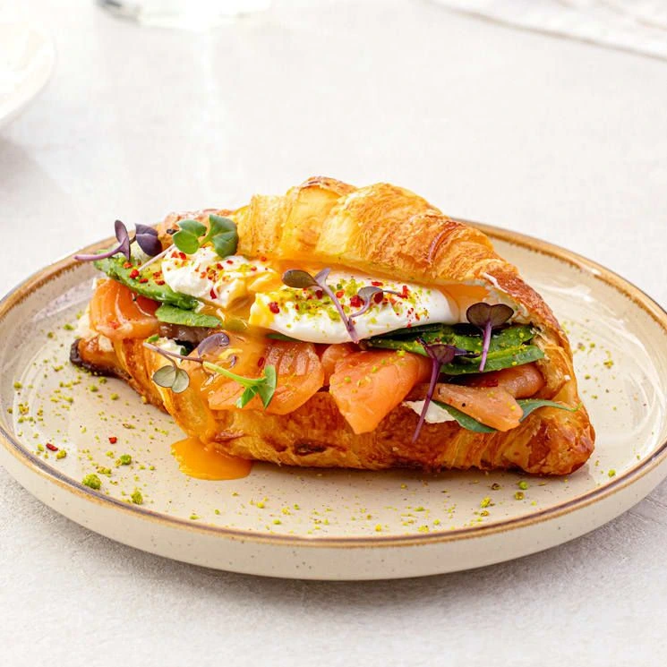 Croissants gourmet de trufa-brie y pera-gorgonzola